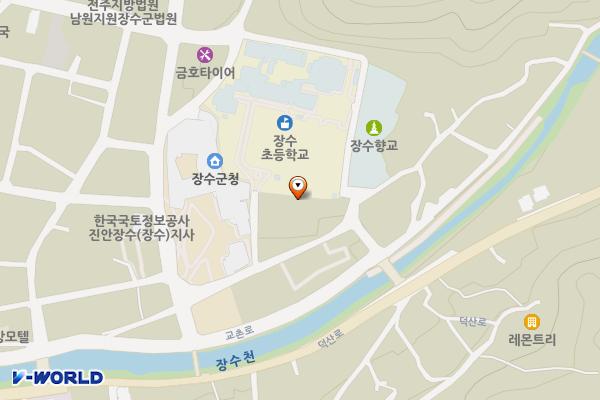 장수군 장수공영 주차장(향교) 위치 지도 — 전북특별자치도 장수군 장수읍 장수리 192