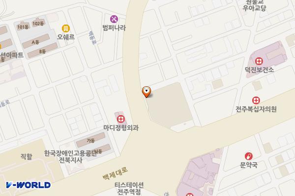 홈플러스 전주점 위치 지도 — 전북특별자치도 전주시 덕진구 백제대로 771