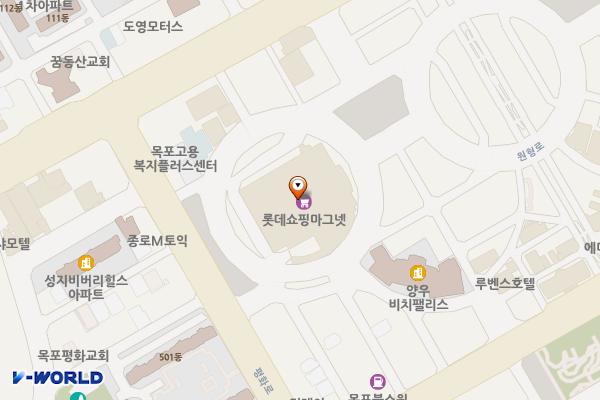롯데마트맥스 목포점 위치 지도 — 전남광주통합특별시 목포시 원형서로 15