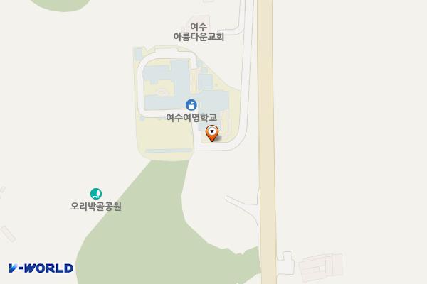 여수여명학교 위치 지도 — 전남광주통합특별시 여수시 소라면 화양로 1965