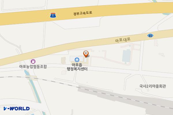 김천시 아포읍 행정복지센터 위치 지도 — 경상북도 김천시 아포읍 국사길 63