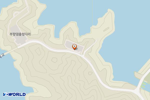 김천시 부항댐 출렁다리 제1주차장 위치 지도 — 경상북도 김천시 부항면 신옥리 산22