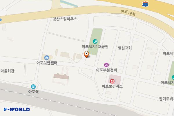 김천시 아포읍 노외공영 주차장 위치 지도 — 경상북도 김천시 아포읍 국사리 1112