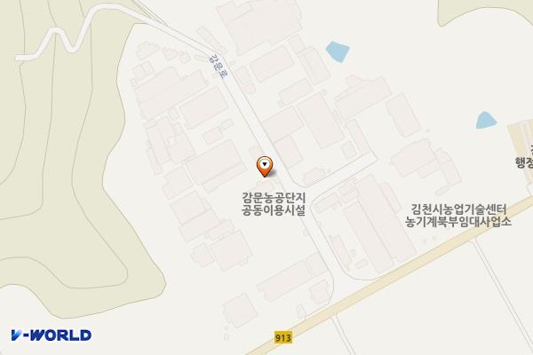 김천시 감문농공단지 위치 지도 — 경상북도 김천시 감문면 감문로 1029-13