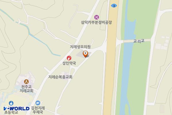 김천시 교1리마을회관 위치 지도 — 경상북도 김천시 지례면 교리 515-2