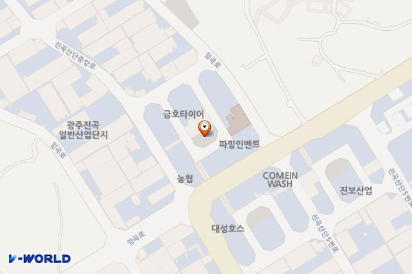 진곡일반산업단지 주차장9 위치 지도 — 전남광주통합특별시 광산구 고룡동 1007