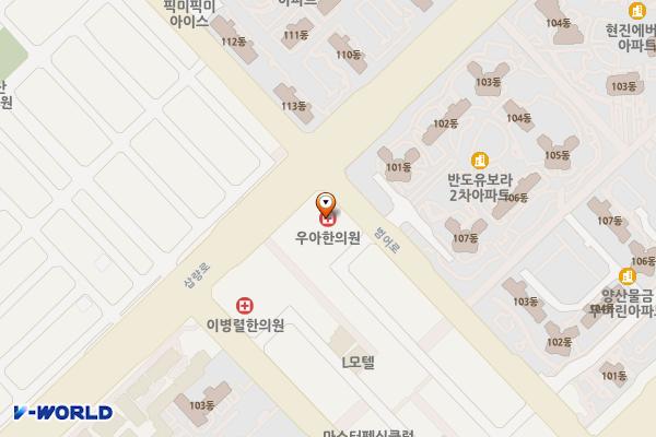 양산시 세종메디컬센터 위치 지도 — 경상남도 양산시 물금읍 삽량로 40