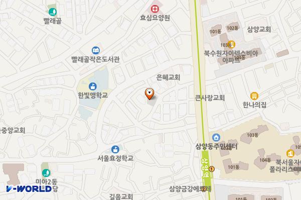 은혜 위치 지도 — 서울특별시 강북구 삼양로67길 16
