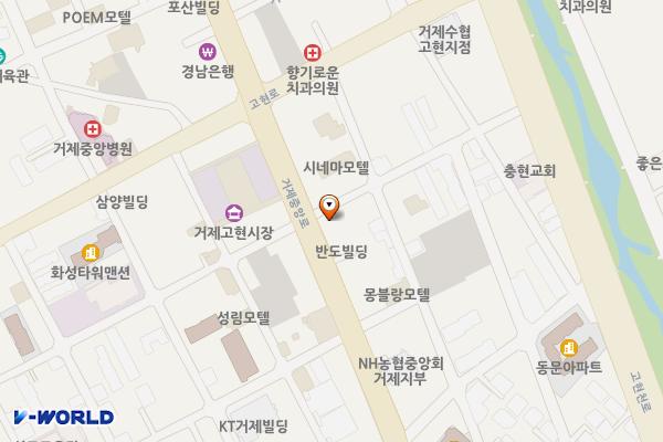세일교통자동차 위치 지도 — 경상남도 거제시 거제중앙로 1878-1