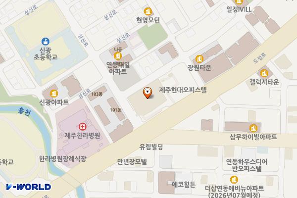 롯데시티호텔 제주 위치 지도 — 제주특별자치도 제주시 도령로 83