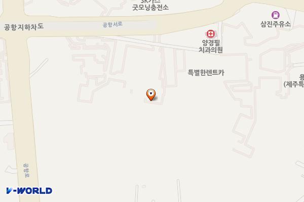 삼영교통 위치 지도 — 제주특별자치도 제주시 공항로1길 14