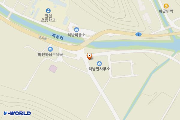 화천군 하남면사무소 위치 지도 — 강원특별자치도 화천군 하남면 호수길 6
