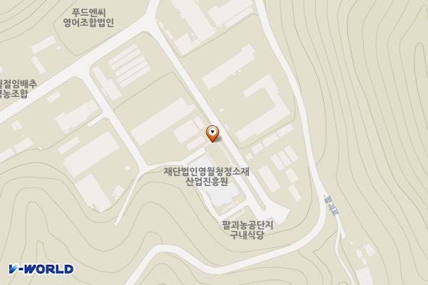 영월군 영월산업진흥원 위치 지도 — 강원특별자치도 영월군 영월읍 팔괴1농공단지길 21-28