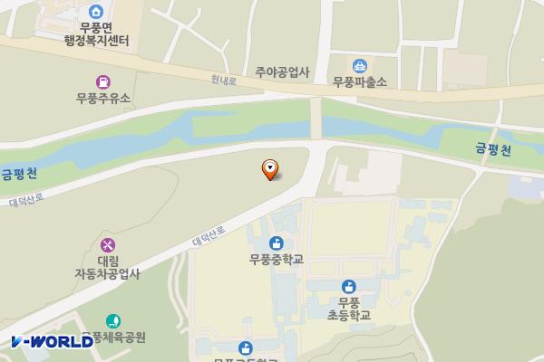 무주군 무풍십승지 문화센터 위치 지도 — 전북특별자치도 무주군 무풍면 대덕산로 927