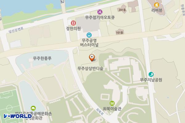 무주군 복합문화도서관 위치 지도 — 전북특별자치도 무주군 무주읍 당산리 1178-4