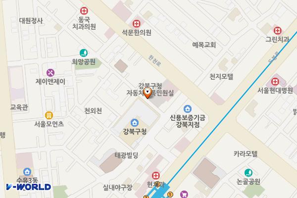 시범 위치 지도 — 서울특별시 강북구 한천로139가길 10