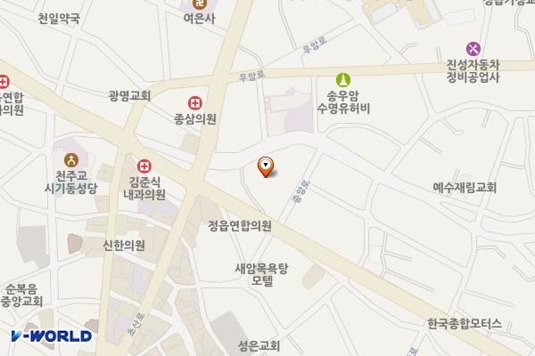 정읍시 조곡천 들풀마당 위치 지도 — 전북특별자치도 정읍시 조곡천2길 12