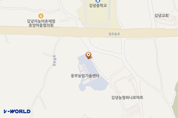 동부농업기술센터 위치 지도 — 제주특별자치도 제주시 구좌읍 김녕남6길 8