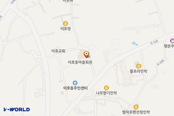 이호동주민센터 위치 지도 — 제주특별자치도 제주시 백포서길 9(이호일동)
