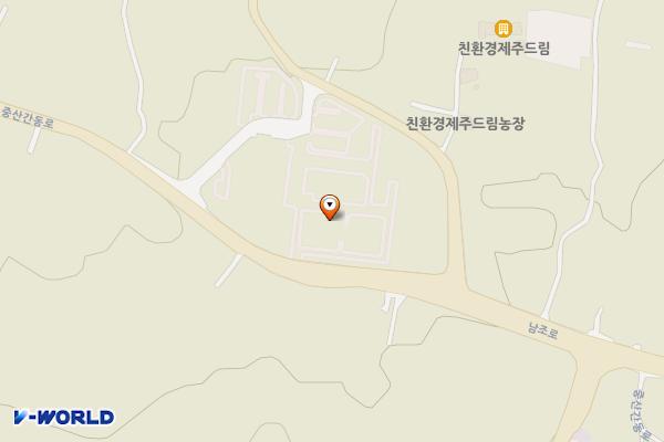 제주도 상하수도본부 위치 지도 — 제주특별자치도 제주시 조천읍 중산간동로 601