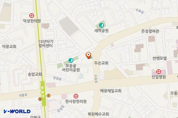나눔터길 위치 지도 — 서울특별시 강북구 수유로 47