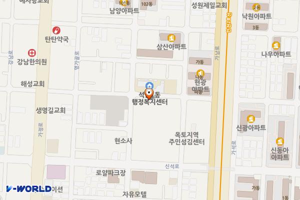 석남체육공원 위치 지도 — 인천광역시 서구 가정로294번길 20