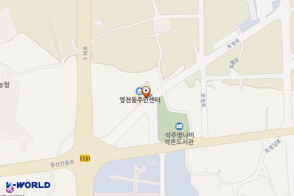 영천동주민센터 위치 지도 — 제주특별자치도 서귀포시 토평로 15