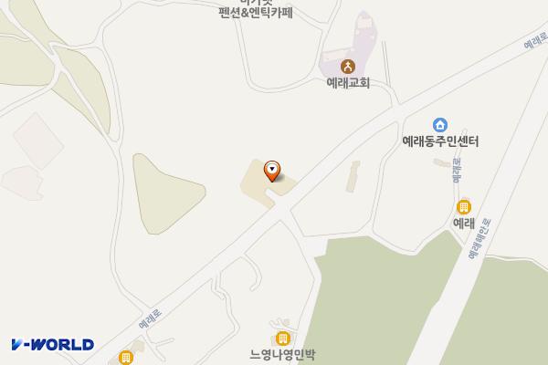 예래동주민센터 위치 지도 — 제주특별자치도 서귀포시 예래로 82(상예동)