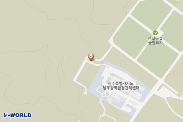 색달쓰레기매립장 위치 지도 — 제주특별자치도 서귀포시 산록남로1241번길 145(색달동)