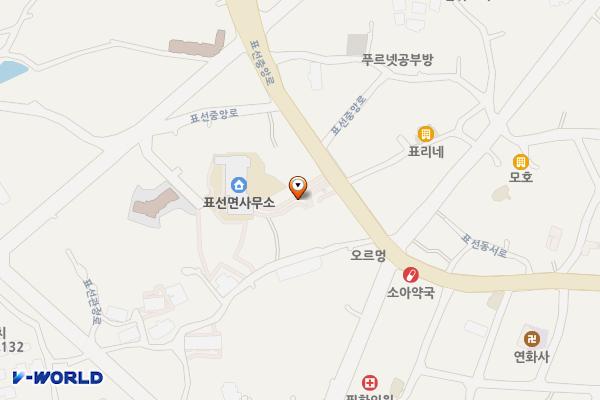 표선면사무소 위치 지도 — 제주특별자치도 서귀포시 표선면 표선중앙로 74