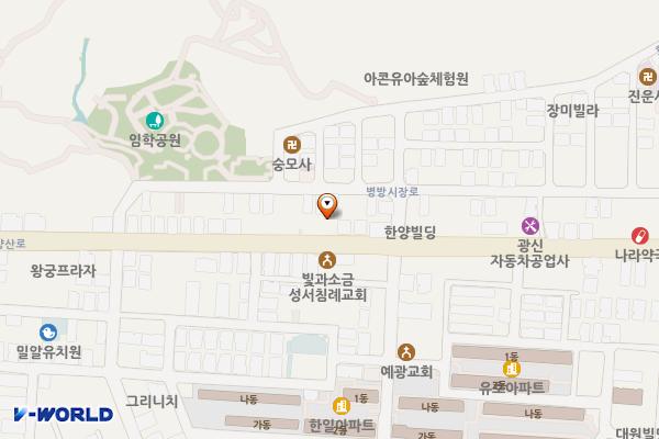 아라파크웨이 공영주차장 위치 지도 — 인천광역시 계양구 계양산로 165