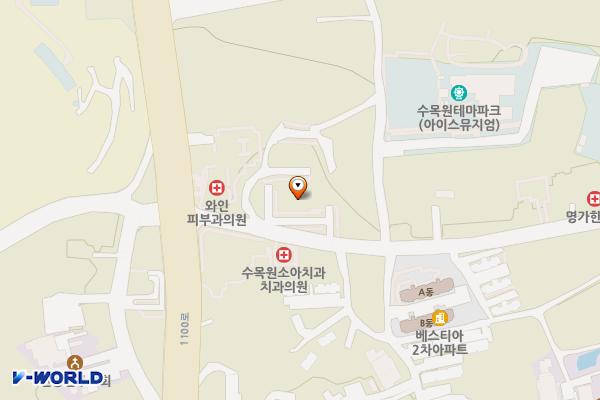 근로자종합복지관 주차장 위치 지도 — 제주특별자치도 제주시 수목원길 9