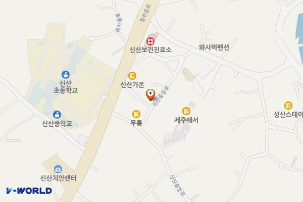 신산청소년문화의집 위치 지도 — 제주특별자치도 서귀포시 성산읍 일주동로 5101-1