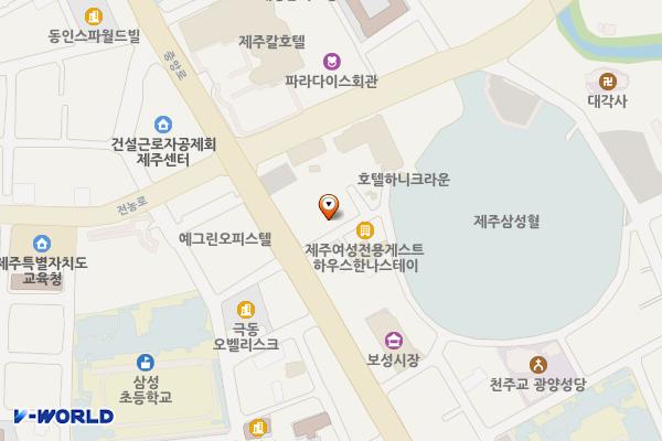 고용복지플러스센터 위치 지도 — 제주특별자치도 제주시 중앙로 165