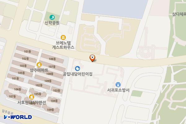 대륜동 문화복지센터 위치 지도 — 제주특별자치도 서귀포시 서호남로 10
