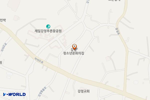 강정보건지소 위치 지도 — 제주특별자치도 서귀포시 강정통물로 112