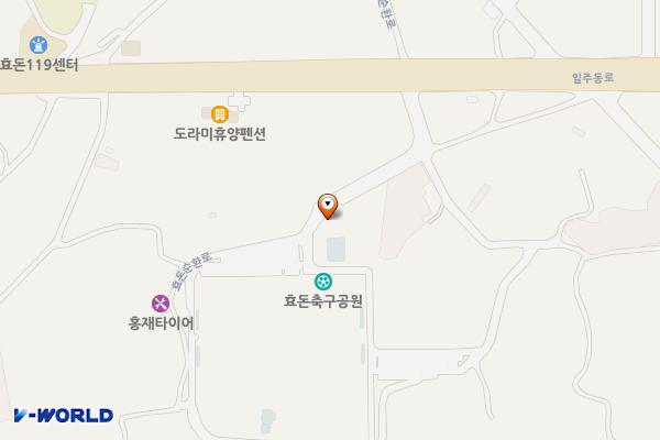 효돈축구공원 위치 지도 — 제주특별자치도 서귀포시 효돈순환로311-29