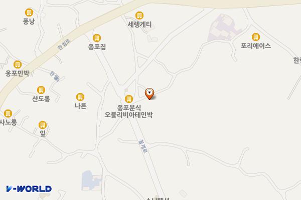 옹포리사무소 위치 지도 — 제주특별자치도 제주시 한림읍 월계로 21