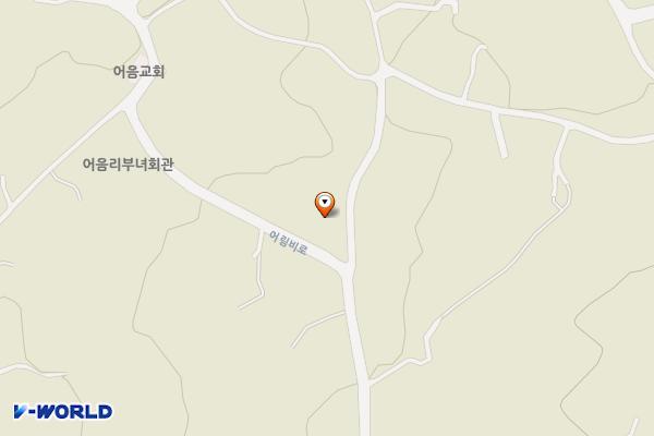 부면동정류장 뒤 마을시설(어음1리 사무소) 위치 지도 — 제주특별자치도 제주시 애월읍 어림비로 203