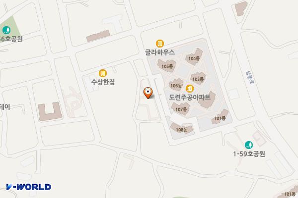 도련공영주차장 위치 지도 — 제주특별자치도 제주시 도련일동