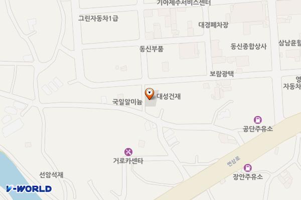 화북공업단지남측공영주차장 위치 지도 — 제주특별자치도 제주시 화북이동 3645-4