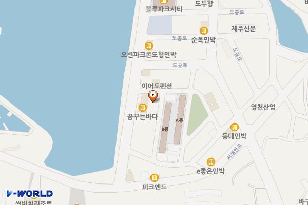 도두공영주차장 위치 지도 — 제주특별자치도 제주시 도두일동 2618-1