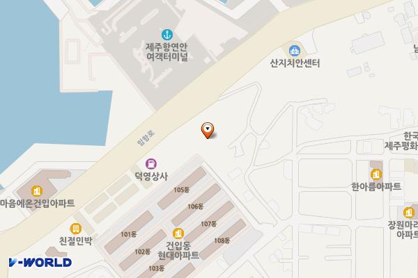 주정공장 옛터 역사기념관 위치 지도 — 제주특별자치도 제주시 임항로 98
