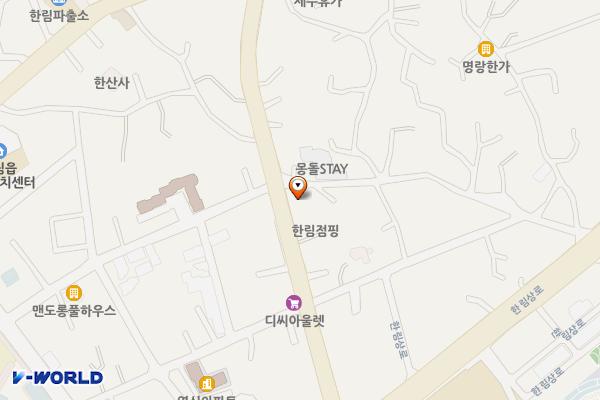 한림상두거리 공영주차장 위치 지도 — 제주특별자치도 제주시 한림읍 한림중앙로 29