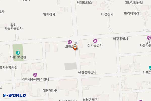 화북일동 공영주차장 위치 지도 — 제주특별자치도 제주시 화남로 44