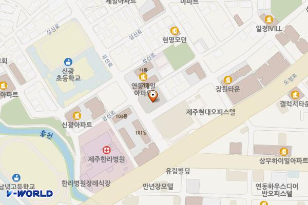 성신로 공영주차장 위치 지도 — 제주특별자치도 제주시 성신로1길 5