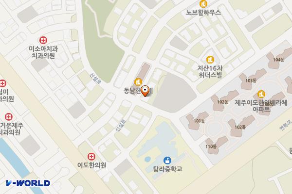 베라체 공영주차장 위치 지도 — 제주특별자치도 제주시 신설로9길 2