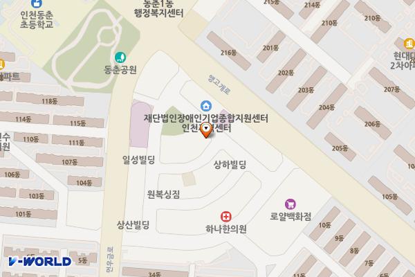 동춘동 위치 지도 — 인천광역시 연수구 앵고개로 246번길 7-14