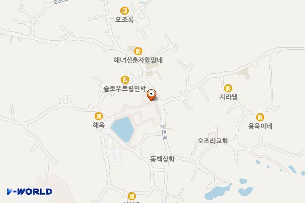 오조리종합복지회관 위치 지도 — 제주특별자치도 서귀포시 성산읍 오조로 77