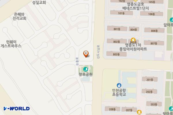 눈돌마을 위치 지도 — 인천광역시 중구 신도시남로 28